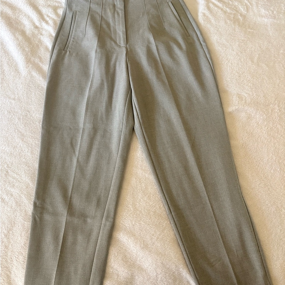 Zara high waisted  Elegant Gray Dress Pants
